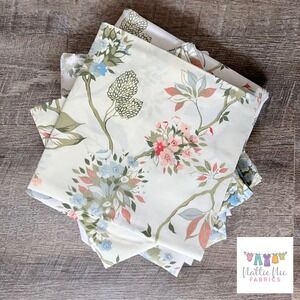 Vintage Full Sheet set including 2 king size pillowcases Fieldcrest cream floral